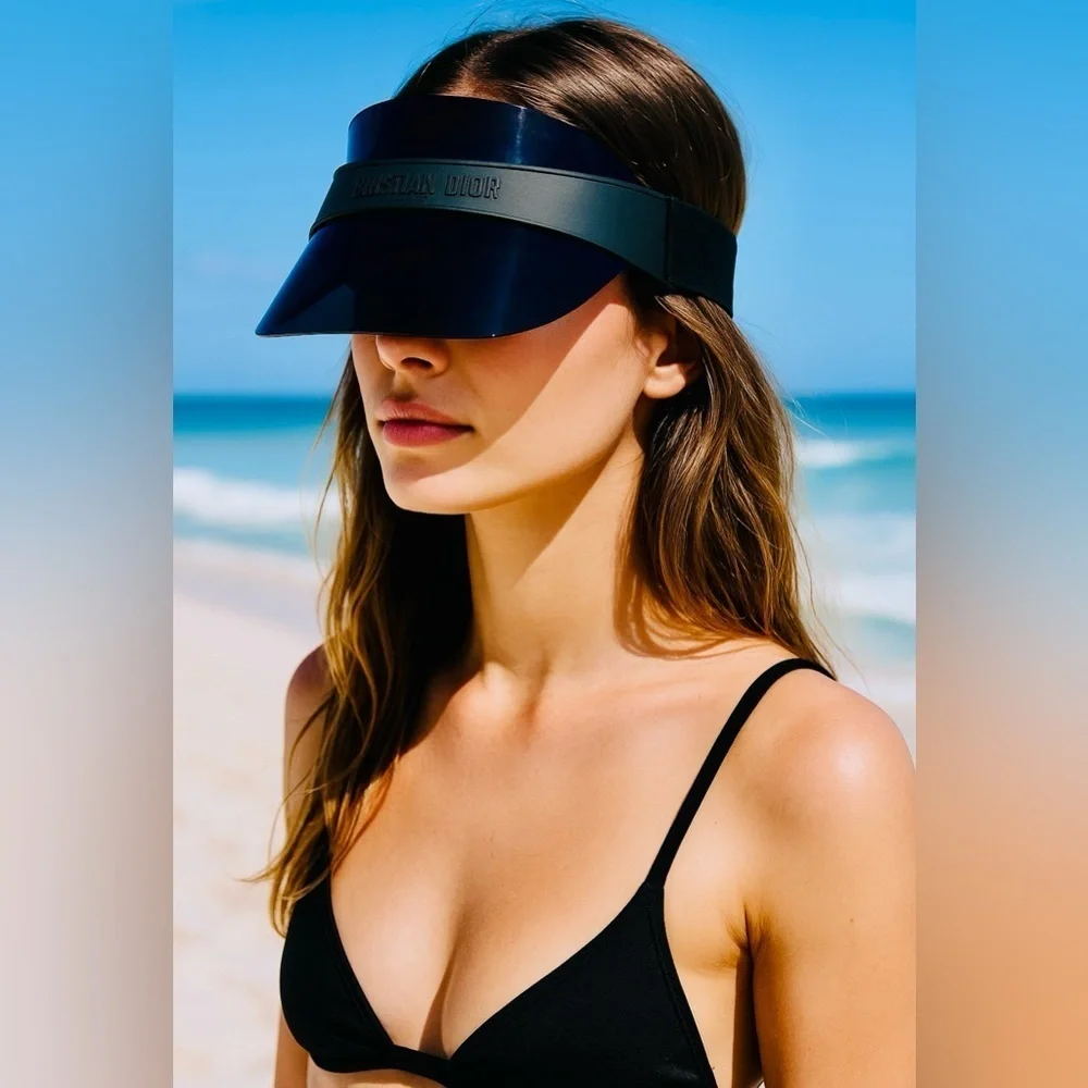 Christian Dior Sun Visor Authentic Made in Italy EUC